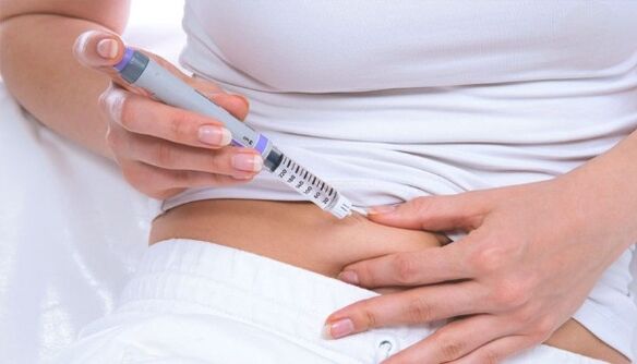 Draw injection in diabetes