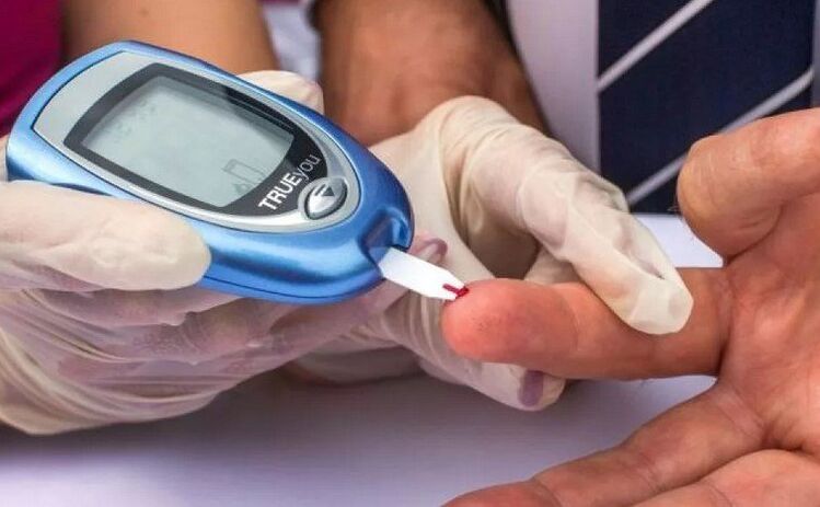 A person with risk factors for diabetes should have their blood sugar tested.